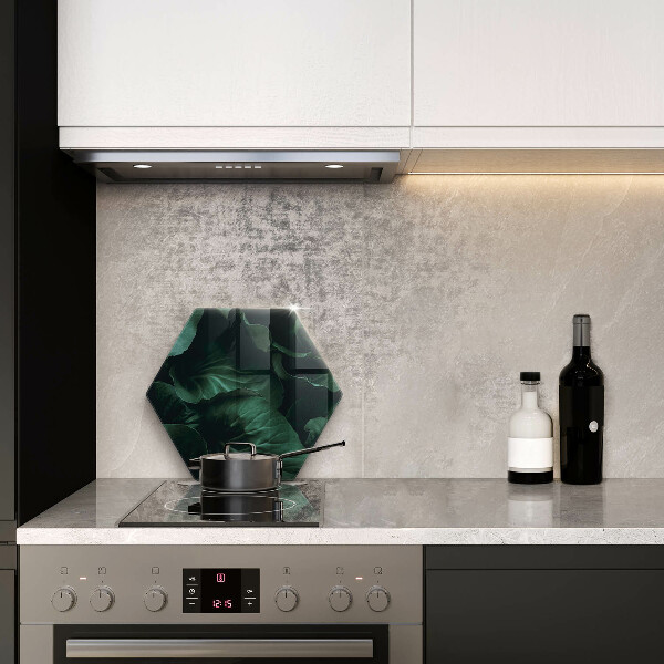 Chopping board Wild dark leaves