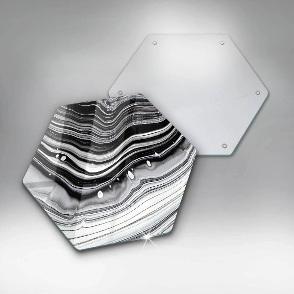 Glass worktop saver Ink abstraction