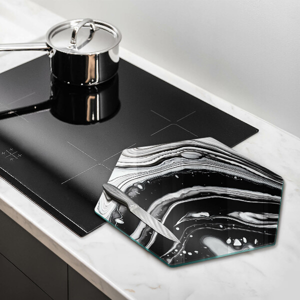 Glass worktop saver Ink abstraction