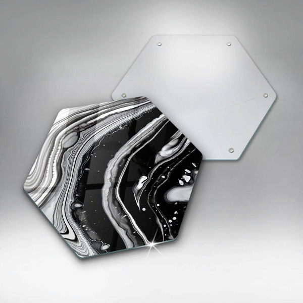 Glass worktop saver Ink abstraction