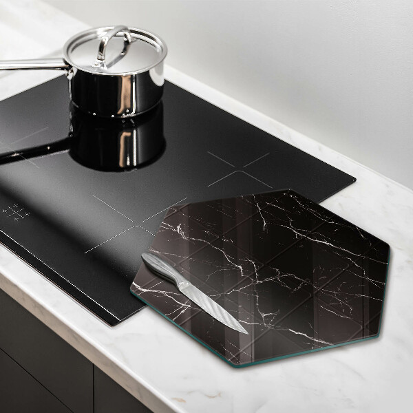 Glass worktop saver Marble tiles