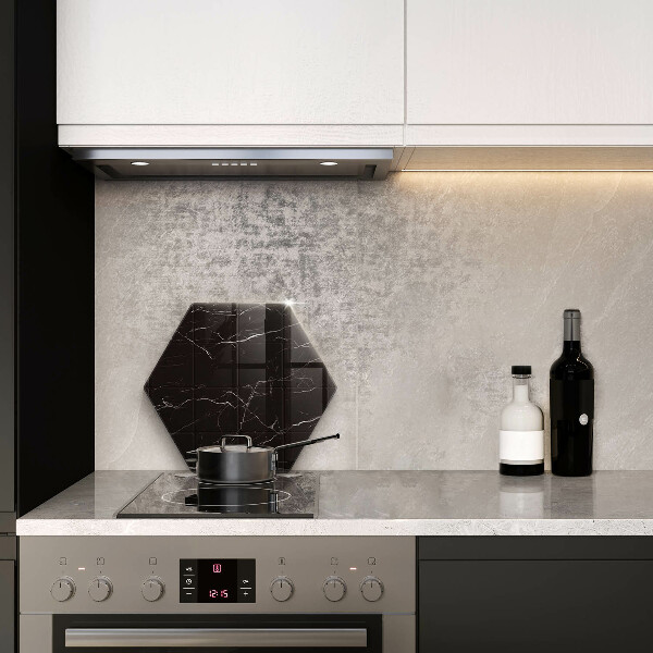 Glass worktop saver Marble tiles