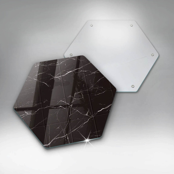 Glass worktop saver Marble tiles