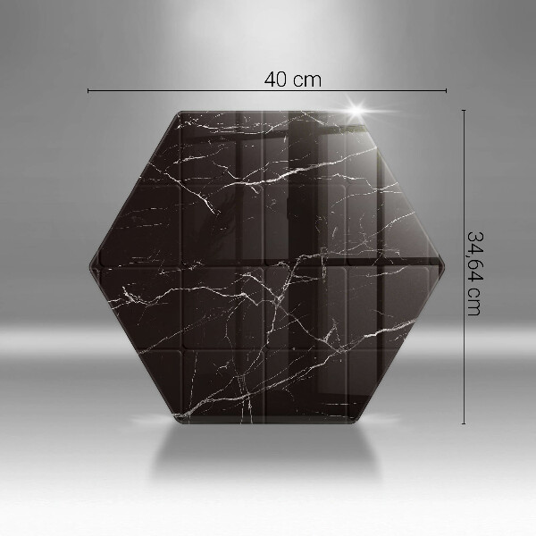 Glass worktop saver Marble tiles