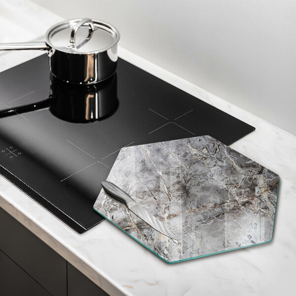 Glass worktop saver Stone texture