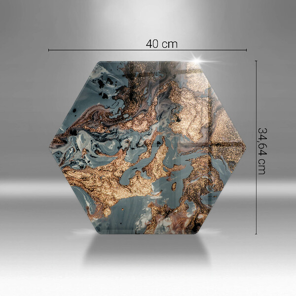 Glass worktop saver Golden Rock structure