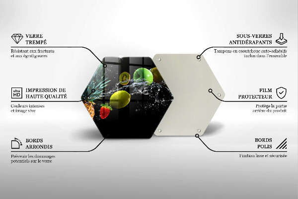 Chopping board Fruits in water