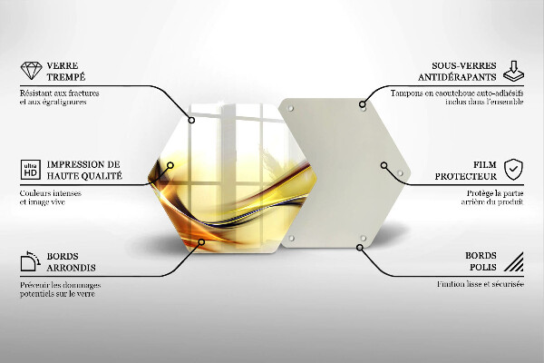 Chopping board Abstraction light lines