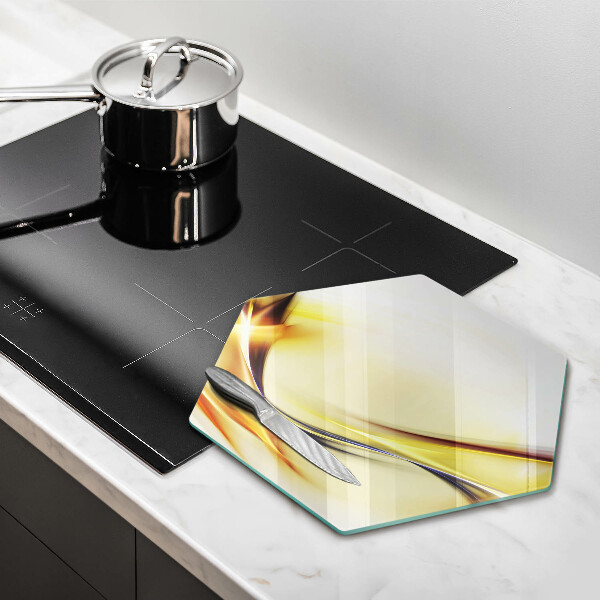 Chopping board Abstraction light lines