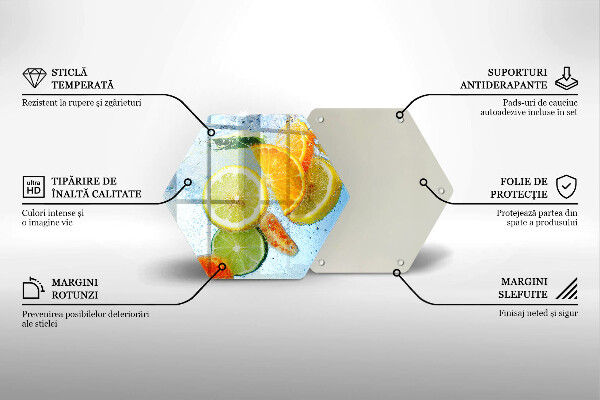 Chopping board Juicy citrus water