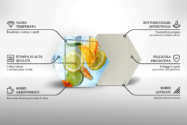 Chopping board Juicy citrus water