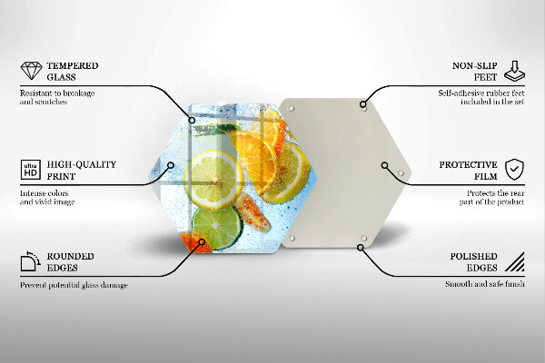 Chopping board Juicy citrus water