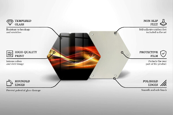 Chopping board glass Abstraction of smoke and light