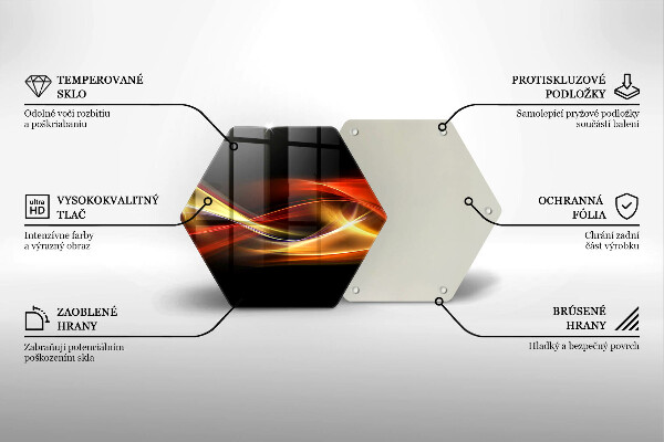 Chopping board glass Abstraction of smoke and light