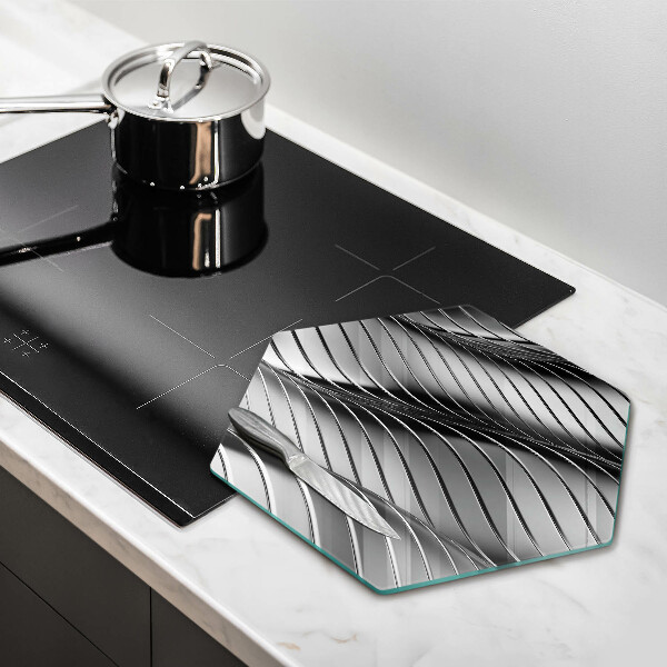 Chopping board glass 3D metal structure