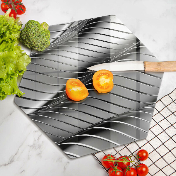 Chopping board glass 3D metal structure