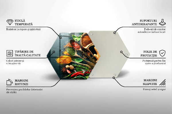 Chopping board Kitchen spices of spoon