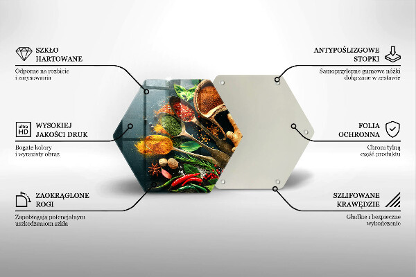 Chopping board Kitchen spices of spoon