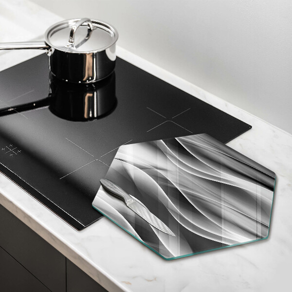 Glass worktop saver Abstraction mild lines