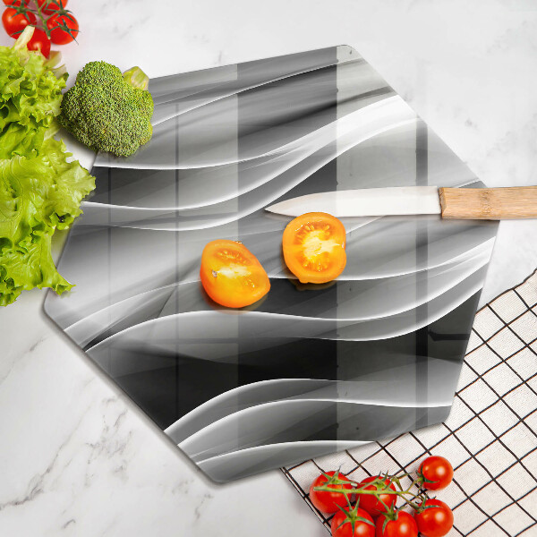 Glass worktop saver Abstraction mild lines