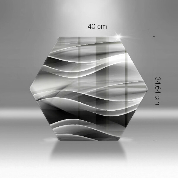 Glass worktop saver Abstraction mild lines