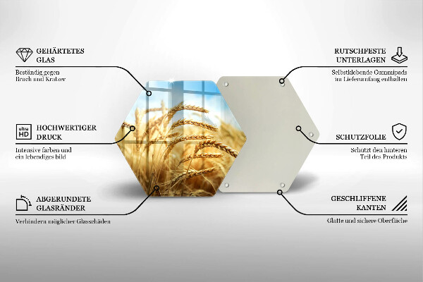 Glass worktop saver Cereals in the field