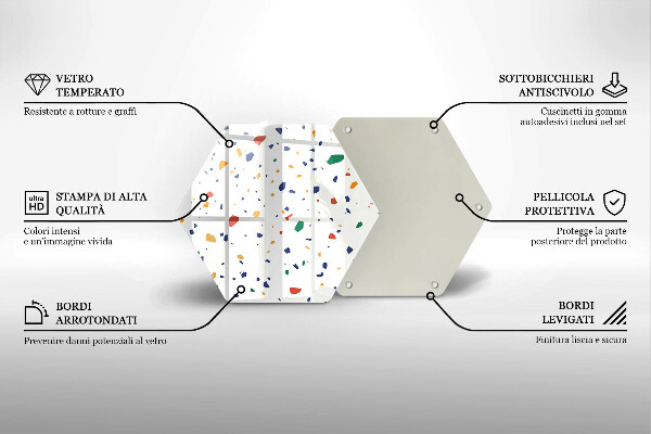 Chopping board Colored gres