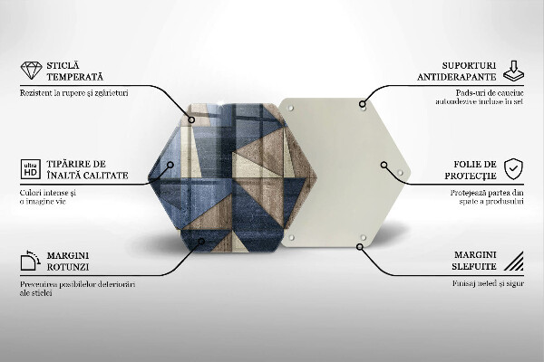 Chopping board Geometric abstraction