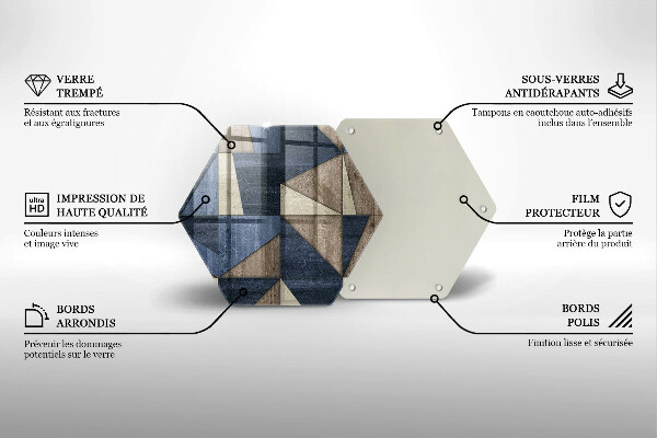 Chopping board Geometric abstraction