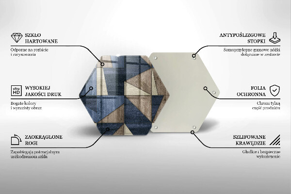 Chopping board Geometric abstraction