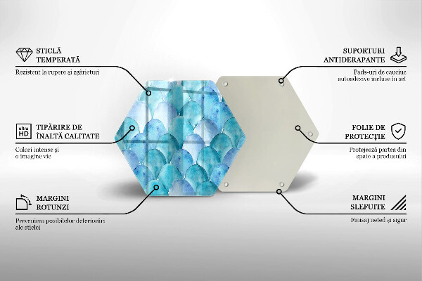 Chopping board Watercolor scales