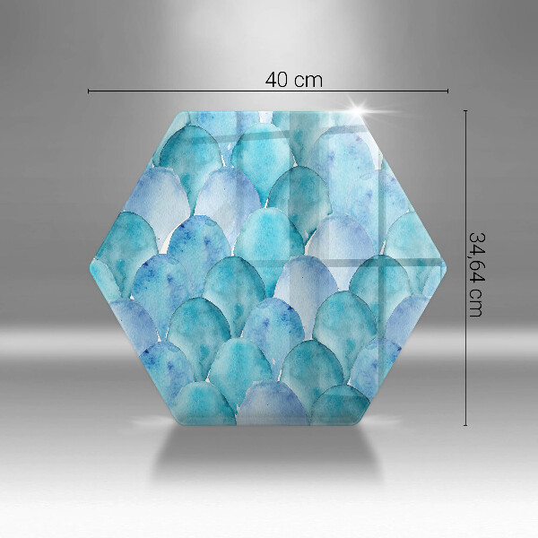 Chopping board Watercolor scales