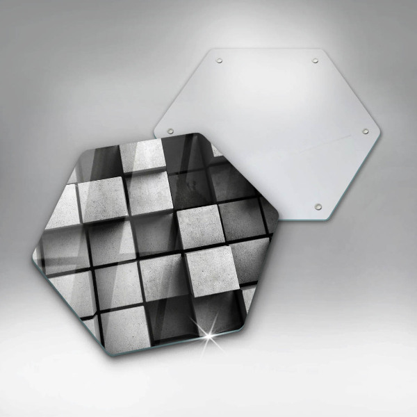 Chopping board 3D geometry background