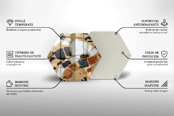 Chopping board Decorative stones