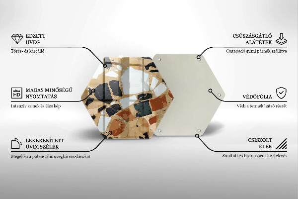 Chopping board Decorative stones