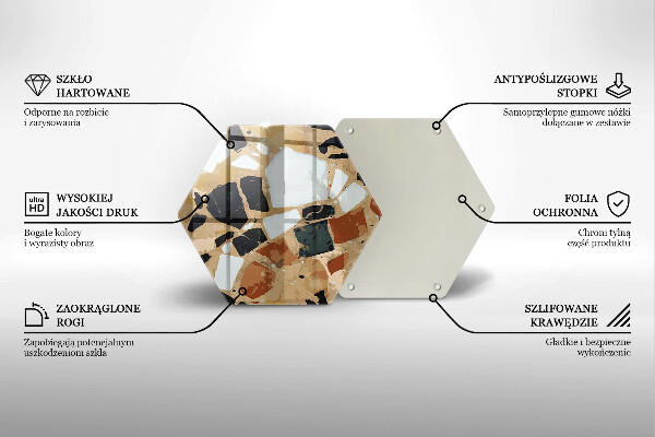 Chopping board Decorative stones