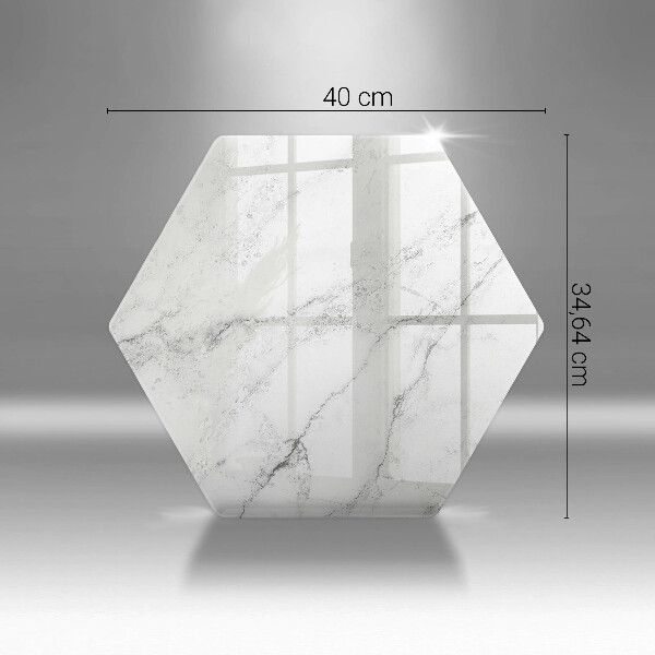 Chopping board glass Elegant marble texture