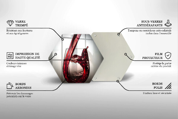 Chopping board Glass and red wine