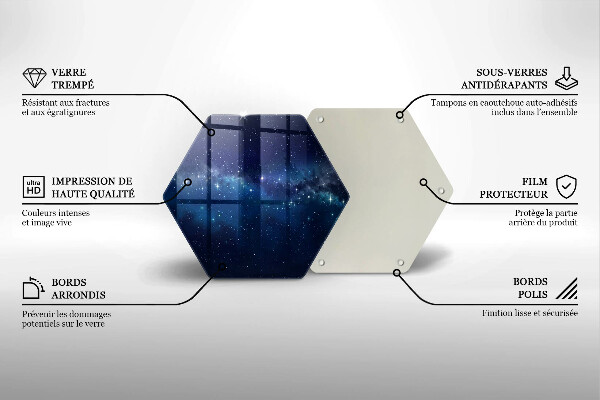 Chopping board Space and stars