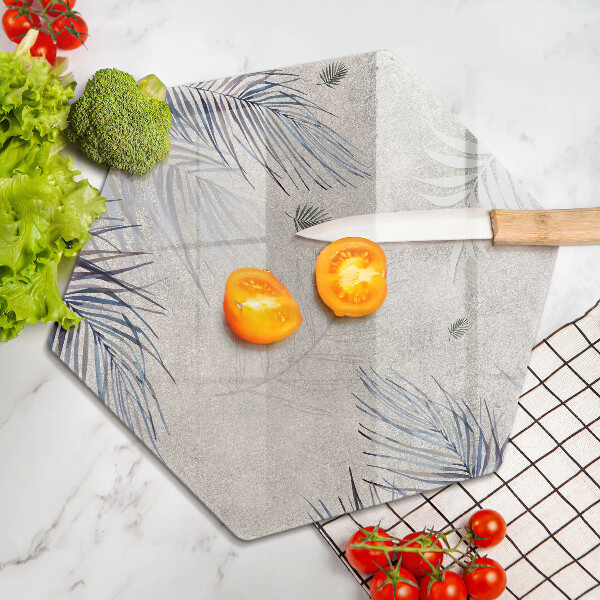 Glass kitchen board Subtle leaves