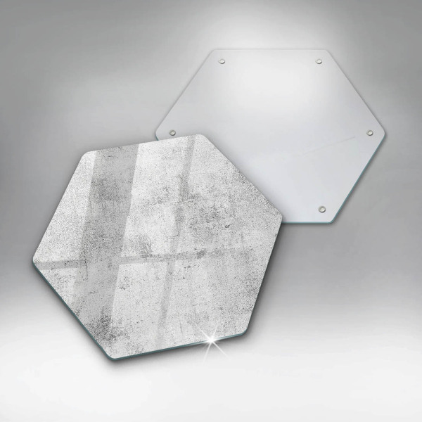 Glass kitchen board Concrete texture