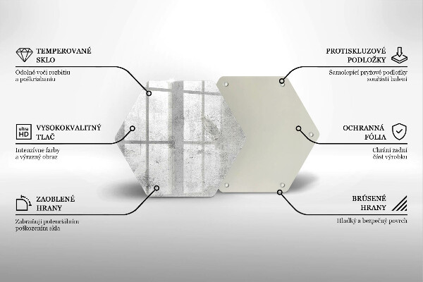 Glass kitchen board Concrete texture