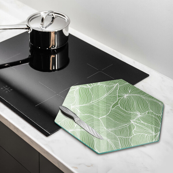 Chopping board Linear leaves