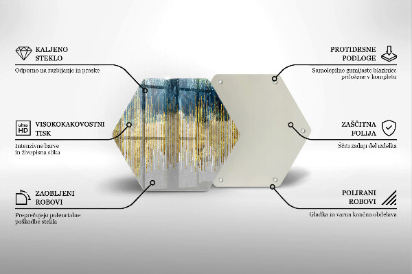 Glass worktop protector Designer abstraction