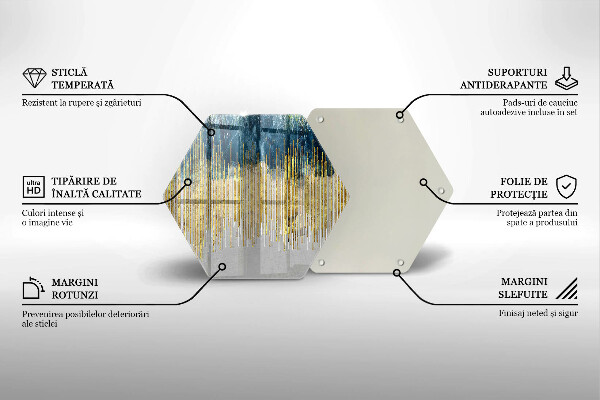 Glass worktop protector Designer abstraction