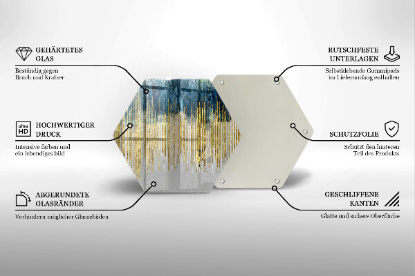 Glass worktop protector Designer abstraction