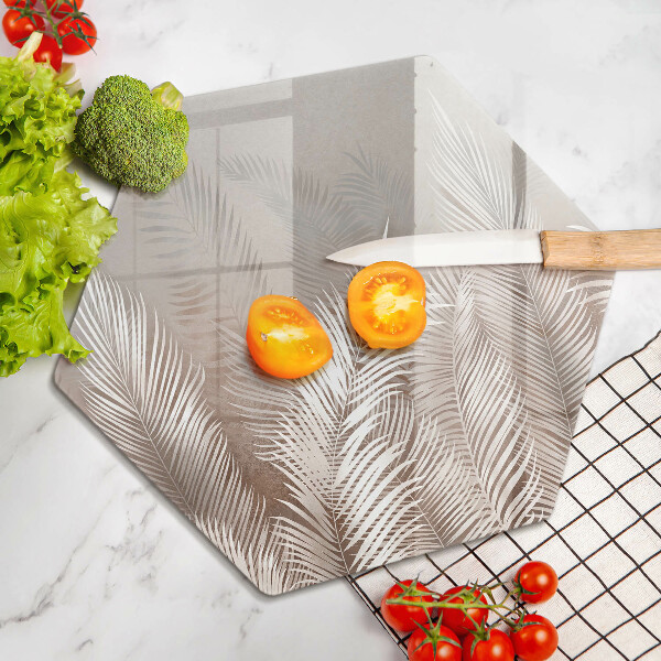 Glass worktop protector Boho leaf vegetation