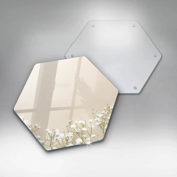 Glass worktop protector Boho flowers