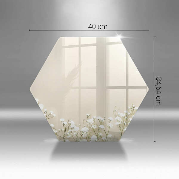 Glass worktop protector Boho flowers