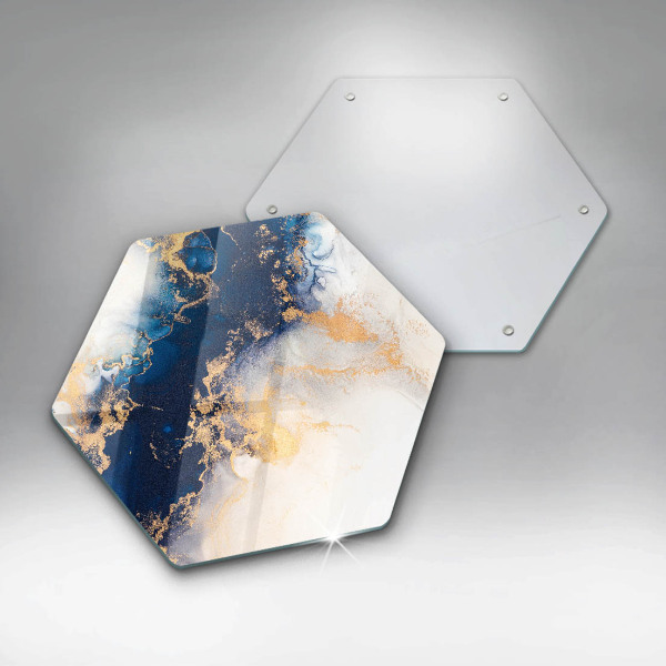 Chopping board Abstraction with blue